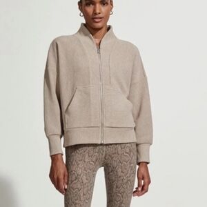 VARLEY Rosanne Zip Through Sweat In Brown M